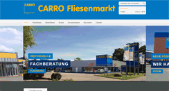 Desktop Screenshot of carro-fliesen.de